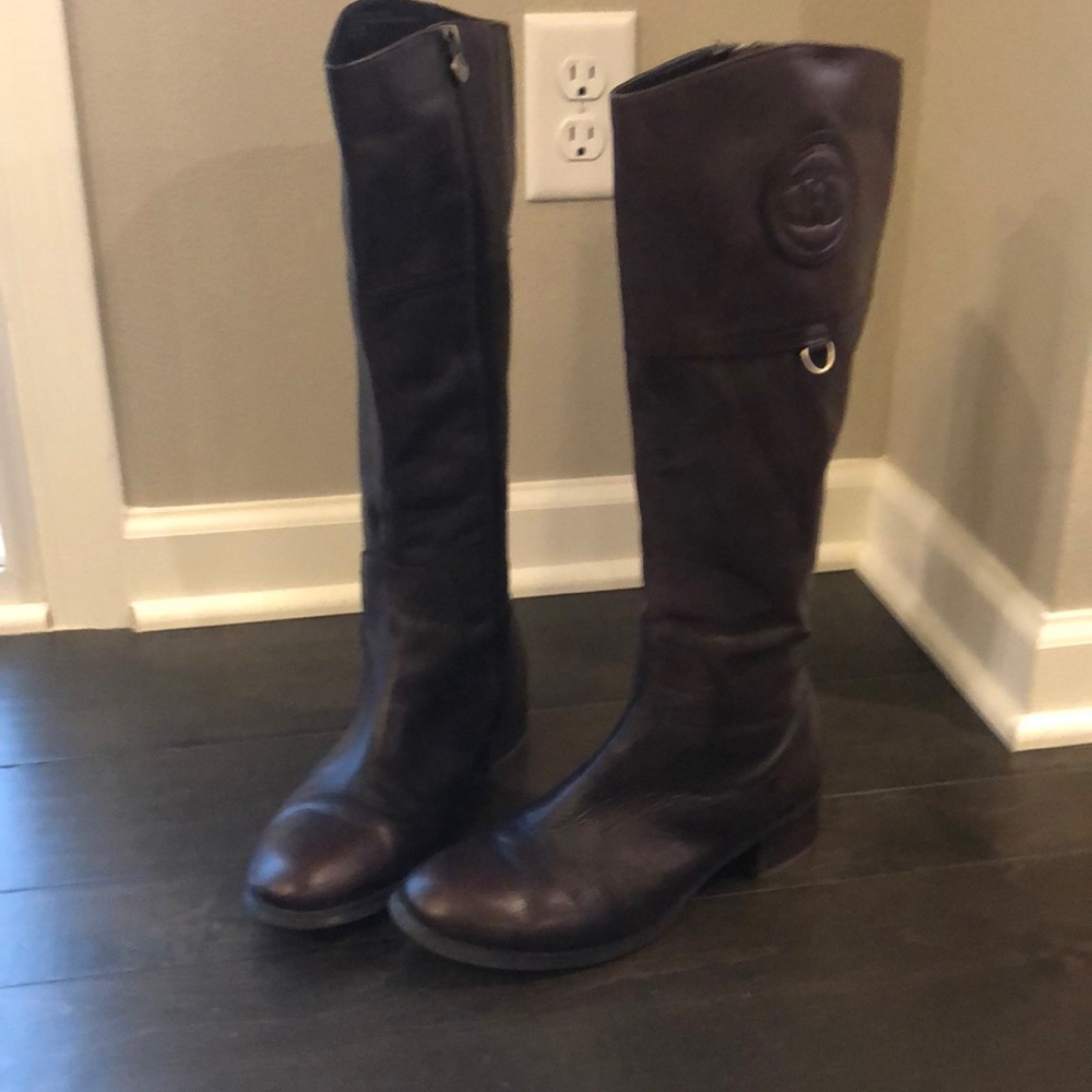 Brown leather Etienne Aigner Riding Boots 7.5
